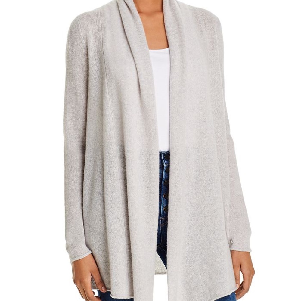 C by Bloomingdales Open Front Cashmere Cardigan (NWT)